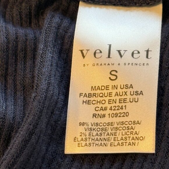 Velvet by Graham & Spencer Bertha Waffle Knit Waterfall Cardigan Navy Size Small - Picture 7 of 9